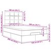vidaXL Cadre de lit ottoman avec matelas rose 120x200 cm velours
