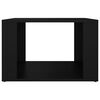 vidaXL Table de chevet Noir 57x55x36 cm Bois d’ingénierie
