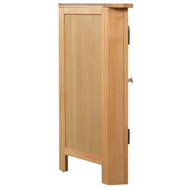 vidaXL Armoire d'angle 80x33,5x78 cm Bois de chêne massif