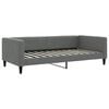 vidaXL Lit de repos gris fonc&eacute; 100x200 cm tissu