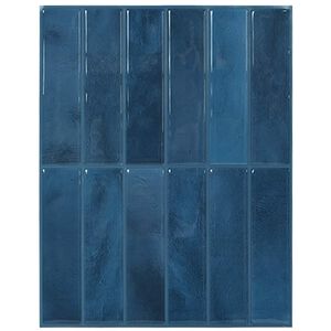 vidaXL Carrelage rectangulaire 10 pc Bleu 29 x 23 x 0,08 cm