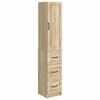 vidaXL Ensemble de Meubles 2 pcs Ch&ecirc;ne Sonoma 33 x 34,5 x 87 cm