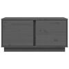 vidaXL Table basse Gris 80x50x40 cm Bois massif de pin