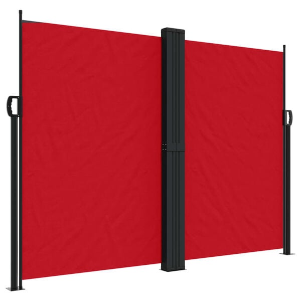 vidaXL Auvent lat&eacute;ral r&eacute;tractable rouge 180x600 cm