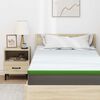vidaXL Surmatelas Blanc et vert 120 x 200 cm Tissu Jacquard
