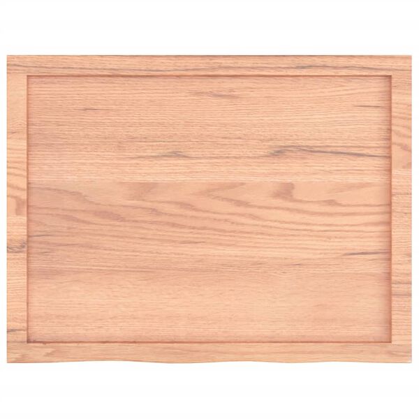 vidaXL Comptoir de salle de bain marron 80x60x(2-6) cm bois trait&eacute;