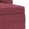 vidaXL Chaise lounge avec jupe Bordeaux 91 x 157 x 91 cm tissu