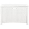 vidaXL Bo&icirc;te de rangement de jardin 60x54x41 cm Rotin PP Blanc
