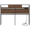 vidaXL T&ecirc;te de lit de rangement Ch&ecirc;ne marron 120 cm Bois d'ing&eacute;nierie