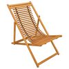 vidaXL Chaise Longue 3 Position Bois d'eucalyptus massif Naturel