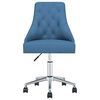 vidaXL Chaise pivotante de bureau Bleu Tissu