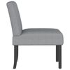 vidaXL Fauteuil sans accoudoirs gris clair tissu
