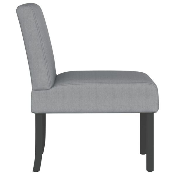 vidaXL Fauteuil sans accoudoirs gris clair tissu