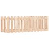 vidaXL Lit sur&eacute;lev&eacute; de jardin design de cl&ocirc;ture 150x50x50cm pin massif