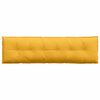 vidaXL Coussin de Dos Jaune clair 180 x 50 cm Tissu en velours c&ocirc;tel&eacute;