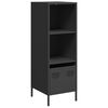vidaXL Buffet haut noir 35x39x103,5 cm acier