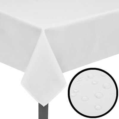 vidaXL Nappes de table 5 pcs Blanc 220x130 cm