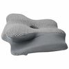 vidaXL Oreiller avec oreiller Gris 60 x 37 x 13 cm Polyester