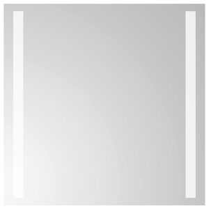 vidaXL Miroir de salle de bain LED Transparent 40 x 40 cm verre tremp&eacute;