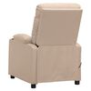 vidaXL Fauteuil Cr&egrave;me Tissu