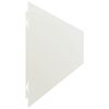 vidaXL Bordures de pelouse 50 pcs blanc 15x103 cm acier lamin&eacute; &agrave; froid