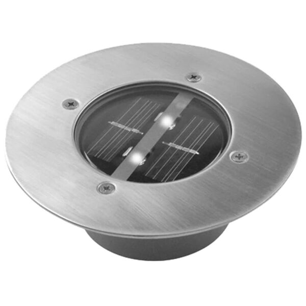 Ranex Lampe solaire Ronde 0,12 W Argent&eacute; 5000.197