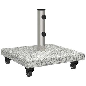 vidaXL Pied de parasol 30 kg Gris Granite Carr&eacute;