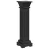 vidaXL Support pilier classique carr&eacute; pour plantes Noir 17x17x66cm MDF