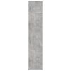 vidaXL Armoire de rangement mince gris b&eacute;ton 45x42,5x225 cm