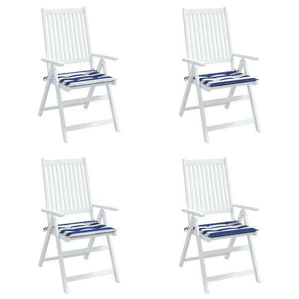 vidaXL Coussins de chaise de jardin lot de 4 40x40x4 cm