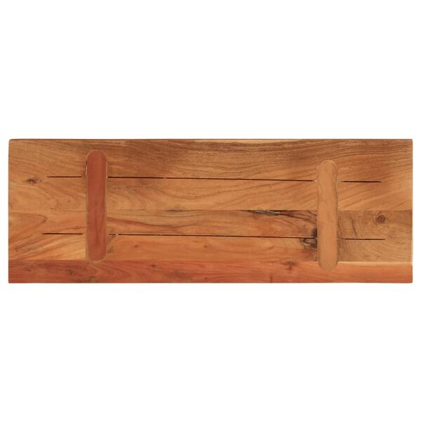 vidaXL Dessus de table 80x30x3,8 cm rectangulaire bois massif d'acacia