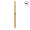 vidaXL Poteaux de cl&ocirc;ture 12 pi&egrave;ces Marron 150 cm Bois de pin massif