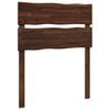 vidaXL T&ecirc;te de lit en bois brut ROSTOCK Marron fonc&eacute; 90 cm