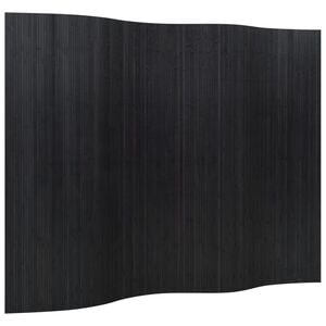 vidaXL Cloison de s&eacute;paration noir largeur 250 cm hauteur 165 cm bambou