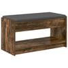 vidaXL Banc d'entr&eacute;e Ch&ecirc;ne Fum&eacute; 83 x 38 x 45 cm