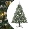 vidaXL Sapin de No&euml;l artificiel Vert 180 cm PVC, plastique et acier