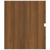 vidaXL Armoire d'&eacute;vier Ch&ecirc;ne marron 100x38,5x45 cm Bois d'ing&eacute;nierie