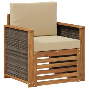 vidaXL Sofa de milieu ext&eacute;rieur Naturel