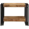 vidaXL Table basse 50x50x38 cm bois de manguier massif brut