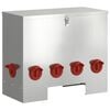 vidaXL Mangeoire pour poules Argent 60,5 x 29 x 51 cm Acier galvanis&eacute;