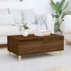 vidaXL Table basse Chêne marron 90x50x36,5 cm Bois d'ingénierie