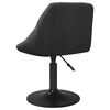 vidaXL Chaises pivotantes &agrave; manger lot de 6 noir velours