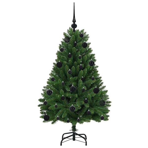 vidaXL Sapin de No&euml;l artificiel avec 150 LED Vert 120 cm PVC et m&eacute;tal