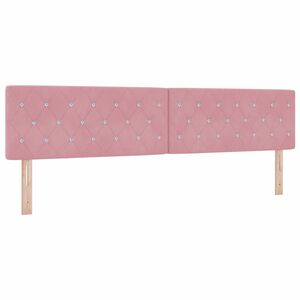 vidaXL T&ecirc;te de lit avec t&ecirc;te de lit Rose 200 cm Cuir synth&eacute;tique