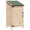 vidaXL Abri de jardin avec toit Naturel 59,5 x 56 x 113,5 cm