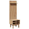 vidaXL Meuble d'entr&eacute;e OTTA 50x40x160 cm bois massif de pin