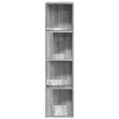 vidaXL Armoire d'angle Sonoma gris 33x33x132 cm Bois d'ingénierie