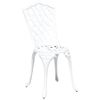 vidaXL Ensemble bistro de jardin 3 pcs Blanc Aluminium