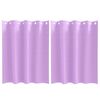 vidaXL Rideaux occultants avec anneaux 2 pc Pourpre 140 x 140 cm