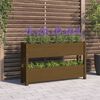 vidaXL Jardinière Marron miel 112x25x66 cm Bois massif de pin